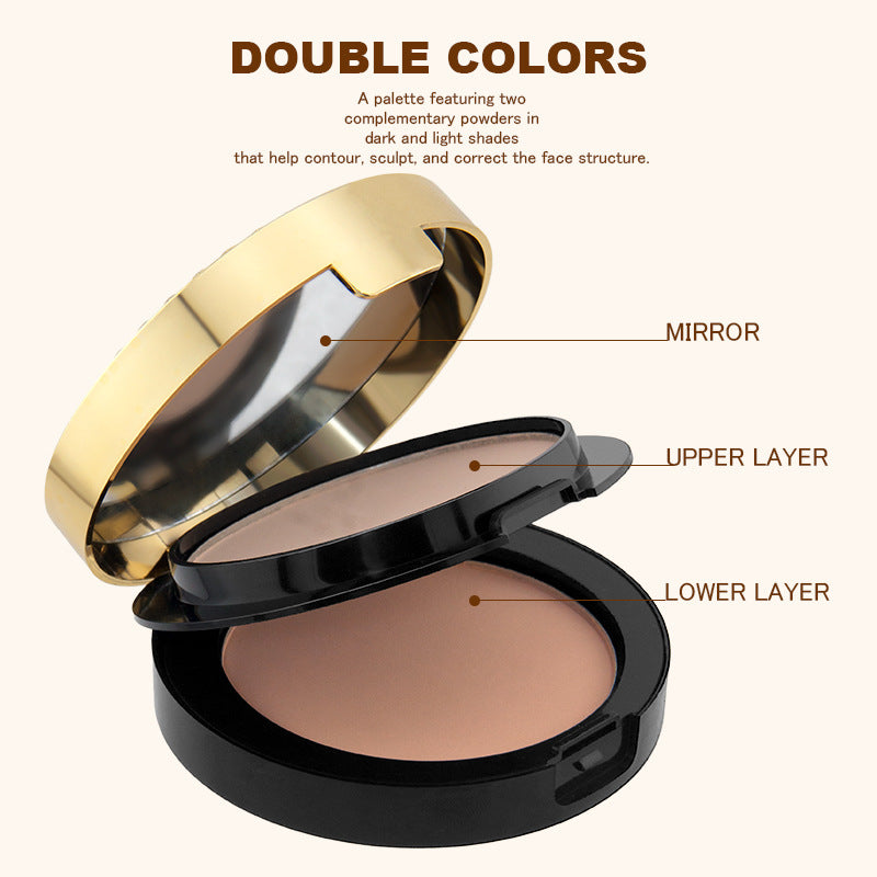 2025 Must-Have:2-in-1 Compact Powder - Lightweight & Long-Lasting No Caking, Natural Matte Finish