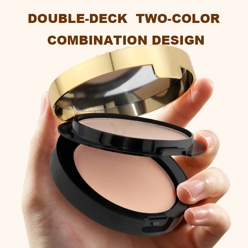 2025 Must-Have:2-in-1 Compact Powder - Lightweight & Long-Lasting No Caking, Natural Matte Finish