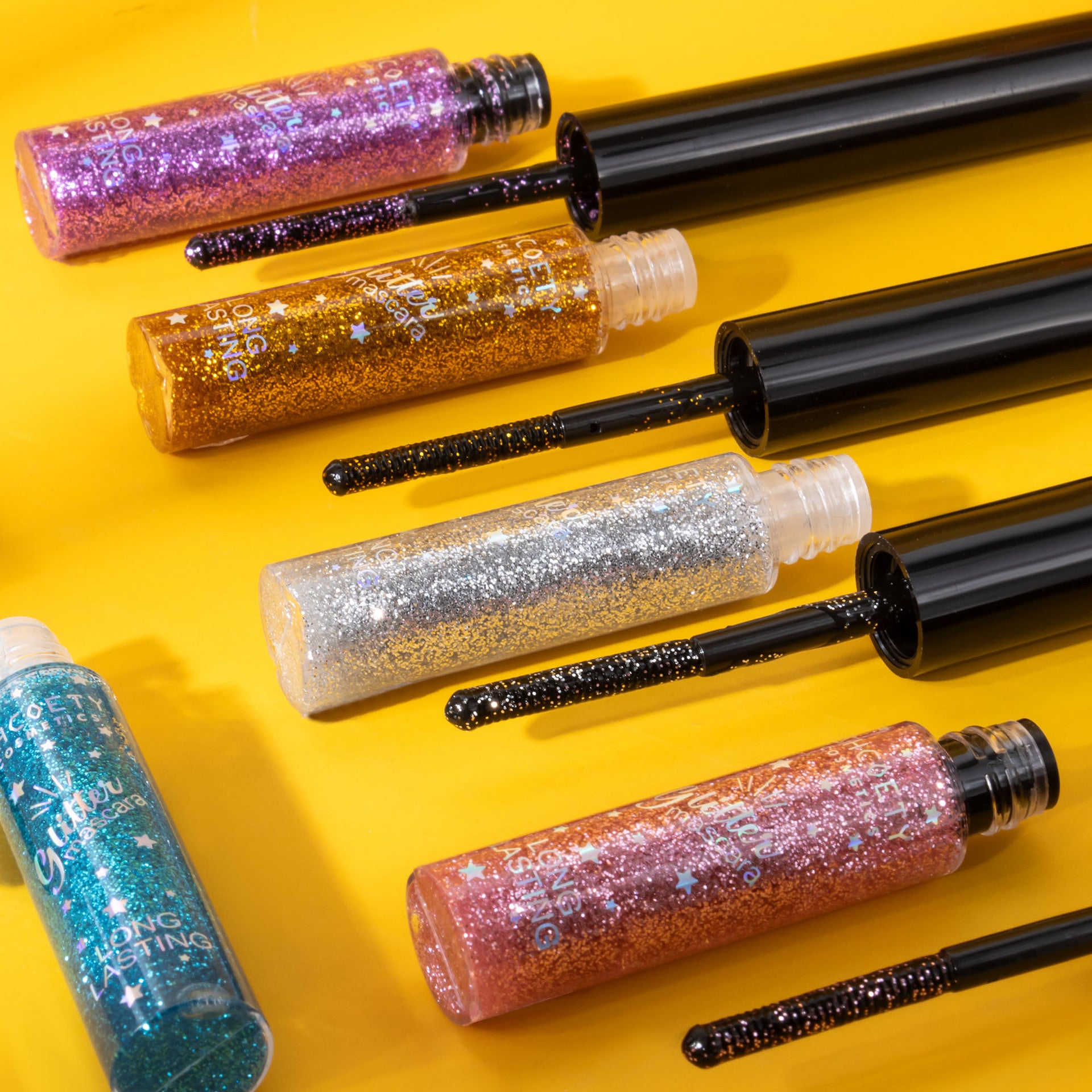 Magic Multichrome Glitter Mascara - 12HR Smudge-Proof Wear, Volumizing & Clump-Free