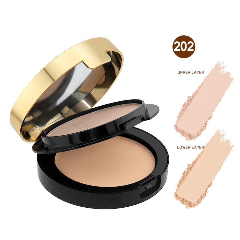 2025 Must-Have:2-in-1 Compact Powder - Lightweight & Long-Lasting No Caking, Natural Matte Finish
