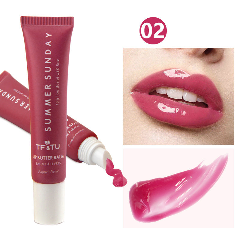 6-Color Tinted Lip Gloss Balm Set - Hydrating & Non-Sticky (Summer Fridays Dupe) Vegan, Plumping, All-Day Wear