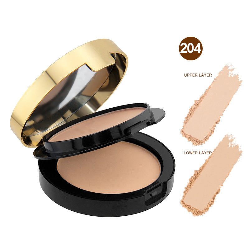 2025 Must-Have:2-in-1 Compact Powder - Lightweight & Long-Lasting No Caking, Natural Matte Finish