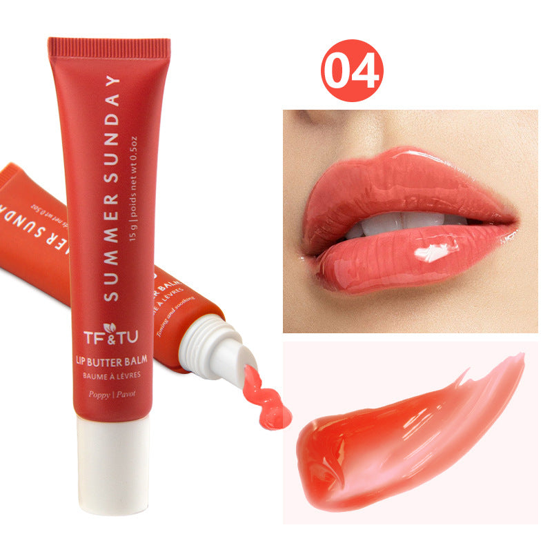 6-Color Tinted Lip Gloss Balm Set - Hydrating & Non-Sticky (Summer Fridays Dupe) Vegan, Plumping, All-Day Wear