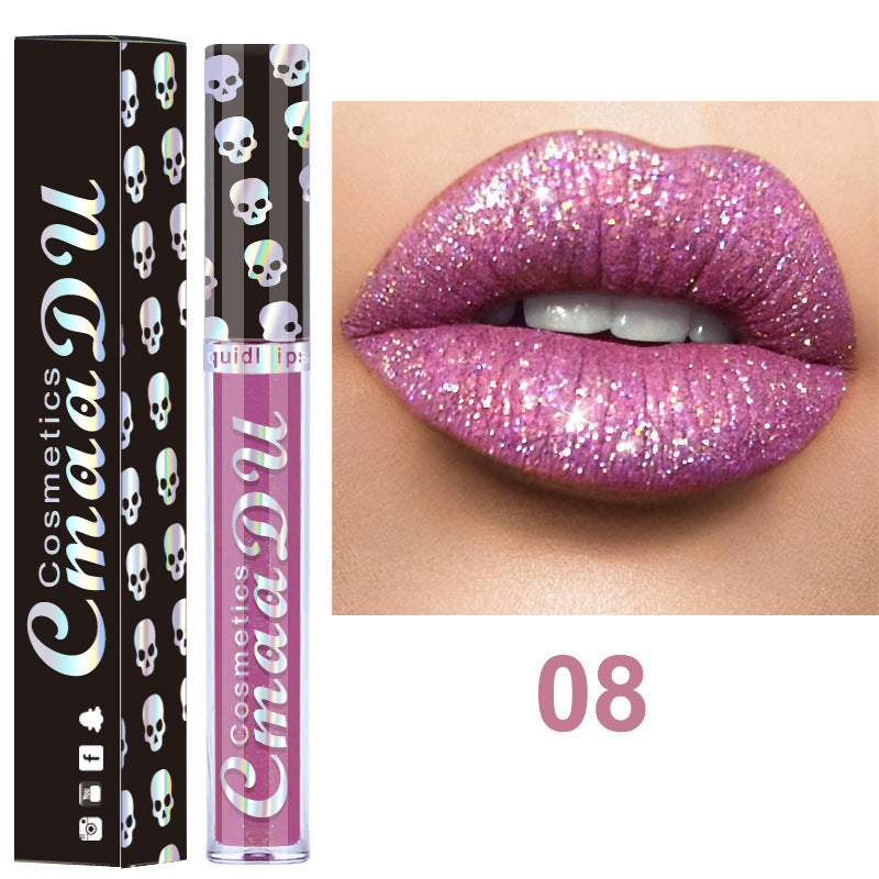 2025 Trend: Sparkle Red Lip Gloss | Long-Lasting Glitter Formula for Bold Lips