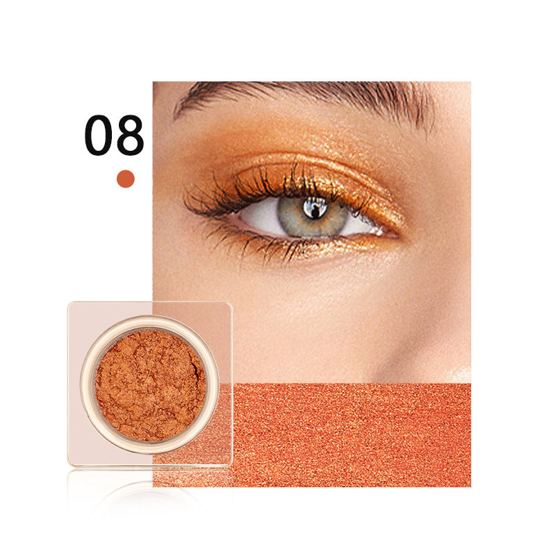 Ultra-Pigmented Monochrome Shimmer Eyeshadow - 1-Swipe High-Impact Glow (24HR Wear) Vegan & Crease-Proof