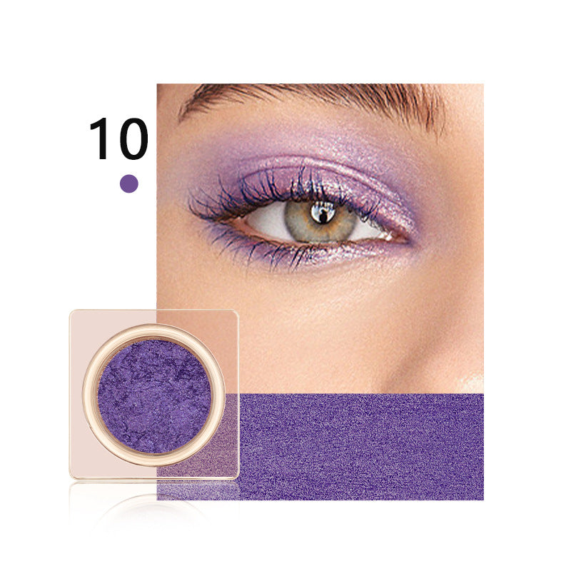 Ultra-Pigmented Monochrome Shimmer Eyeshadow - 1-Swipe High-Impact Glow (24HR Wear) Vegan & Crease-Proof