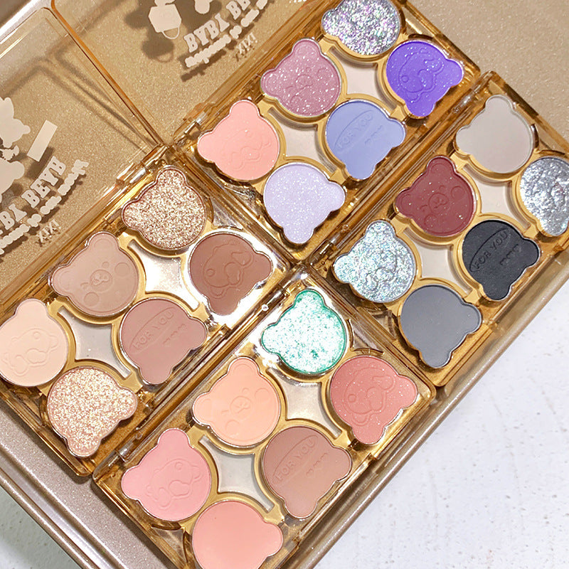 For Beginners! Working Bear 6 - Color Eyeshadow | Pink - Purple - Blue Clash Y2K Look In 3 Steps