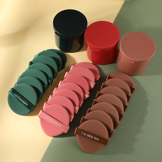 7-Piece Dual-Sided Makeup Puff Set Wet & Dry, Non-Absorbent for Powders & Liquids 2025 Beauty Tool Essential