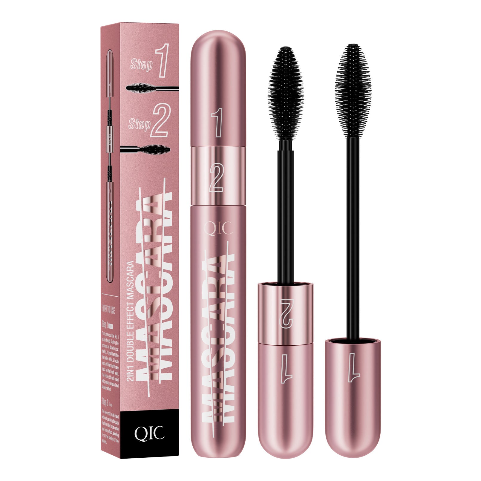 2 - in - 1 Lash Boost Mascara: Lengthening & Volumizing Magic