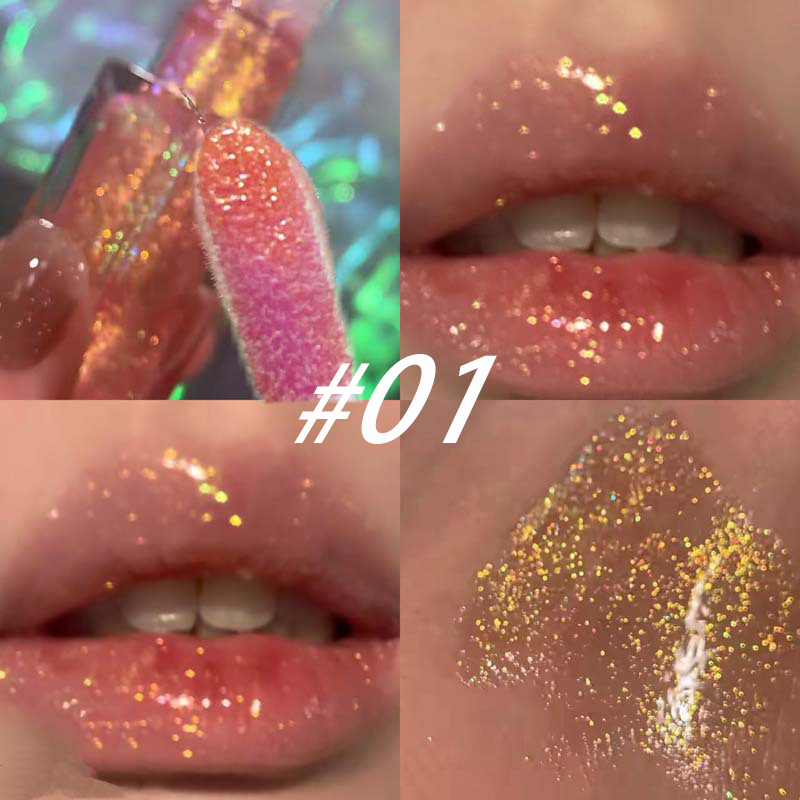 Y2K Holo Lip Oil Gloss: Plumping & Glass Shine