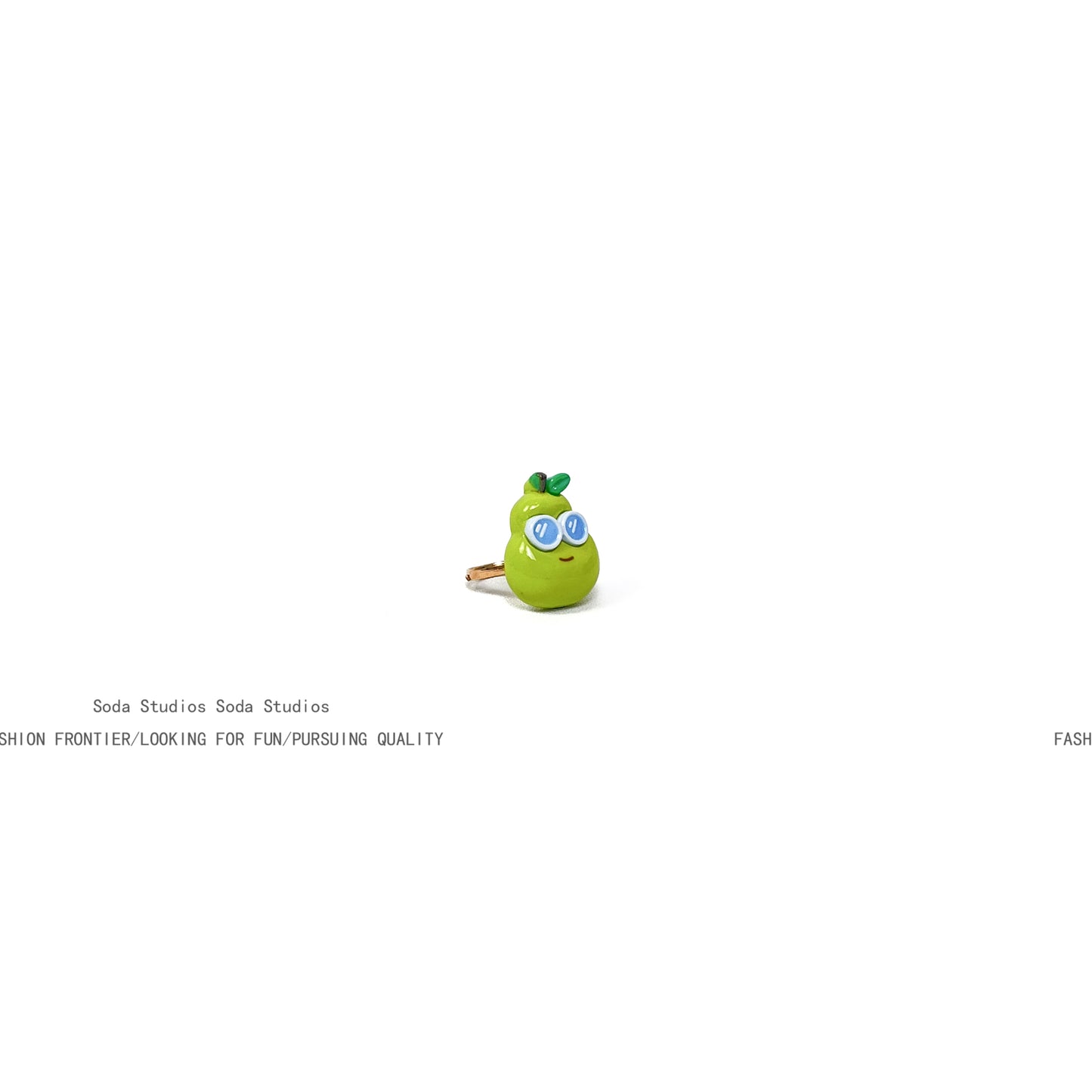 Fruit Party Adjustable Open Rings – Resin Watermelon, Strawberry, Apple & Pear Designs