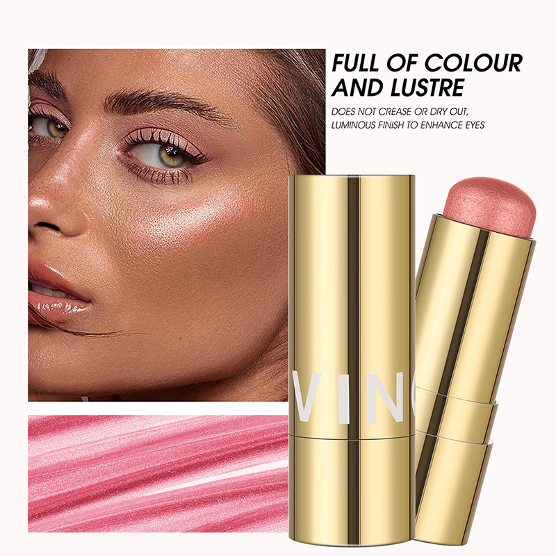 3 - in - 1 Glow Stick: Highlight, Blush & Contour – Buildable & Waterproof