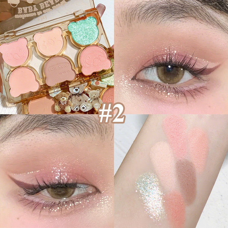 For Beginners! Working Bear 6 - Color Eyeshadow | Pink - Purple - Blue Clash Y2K Look In 3 Steps