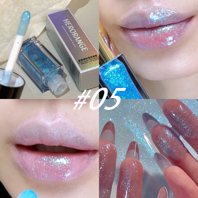 Y2K Holo Lip Oil Gloss: Plumping & Glass Shine
