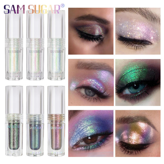 Holographic Makeup Liquid Eyeshadow Fine Glitter For Stage Makeup
