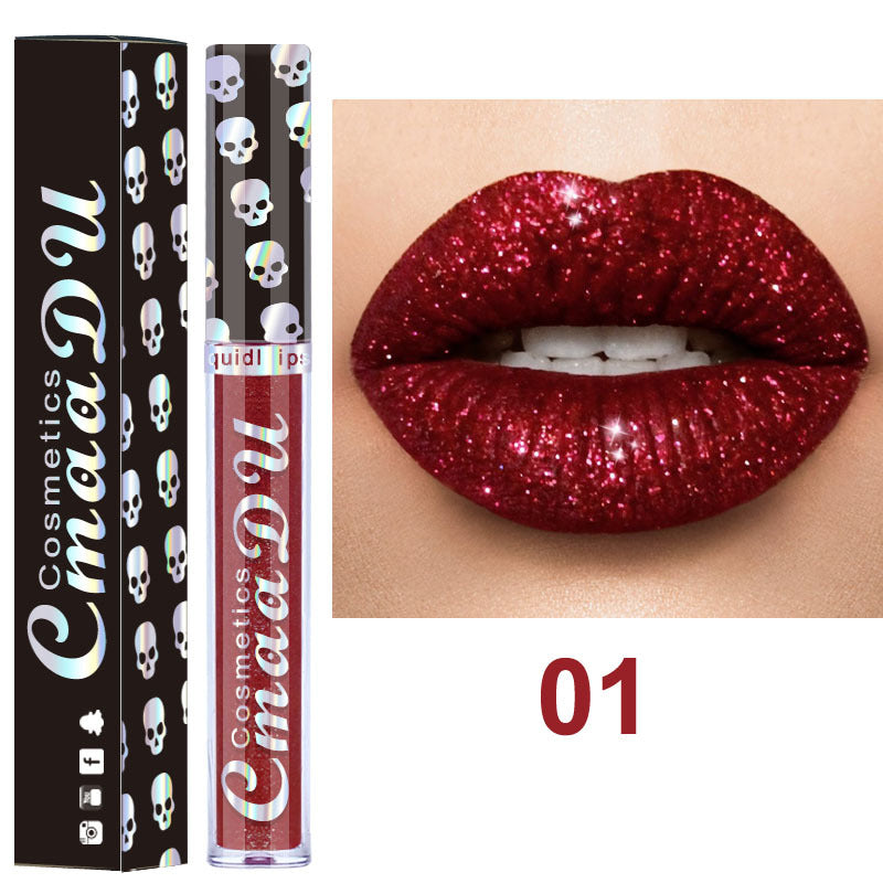 2025 Trend: Sparkle Red Lip Gloss | Long-Lasting Glitter Formula for Bold Lips