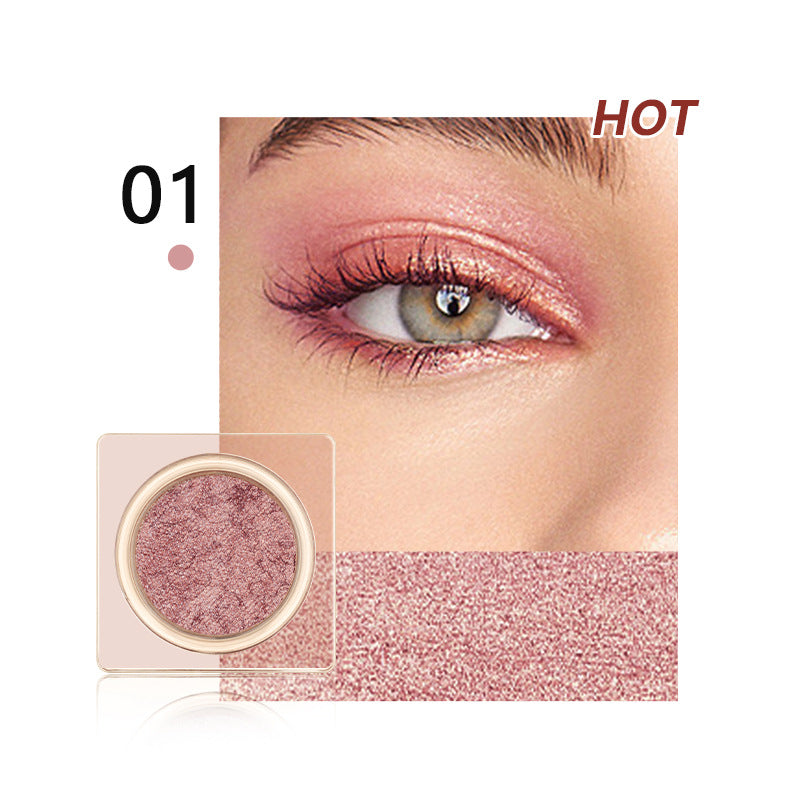 Ultra-Pigmented Monochrome Shimmer Eyeshadow - 1-Swipe High-Impact Glow (24HR Wear) Vegan & Crease-Proof