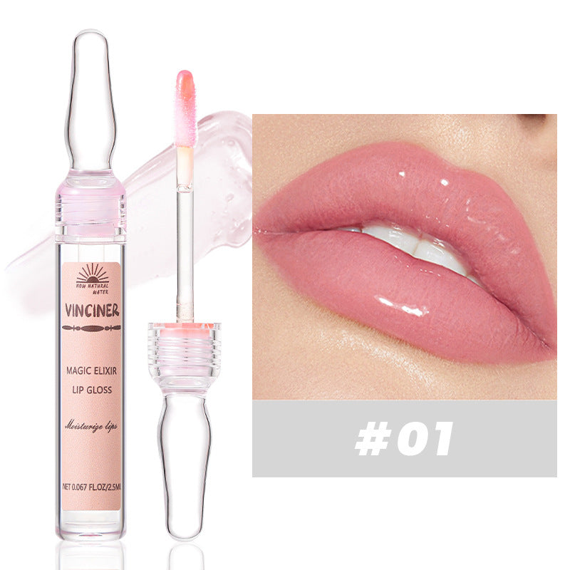 Magic Elixir Moisturizing Lip Gloss：Nourishing Lip Gloss for a Mirror - Finish