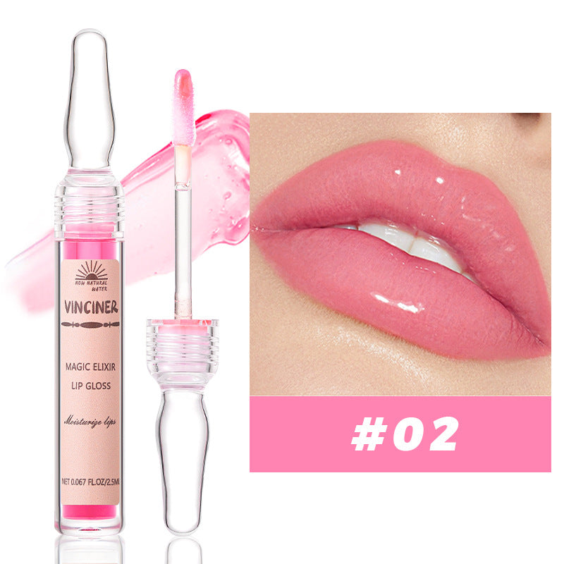 Magic Elixir Moisturizing Lip Gloss：Nourishing Lip Gloss for a Mirror - Finish