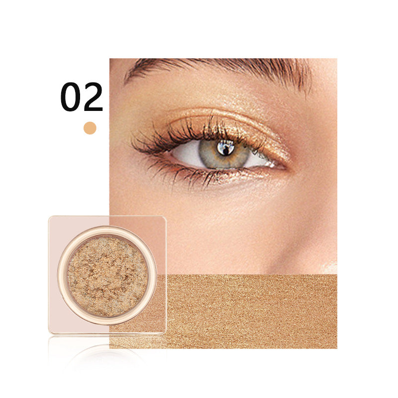 Ultra-Pigmented Monochrome Shimmer Eyeshadow - 1-Swipe High-Impact Glow (24HR Wear) Vegan & Crease-Proof