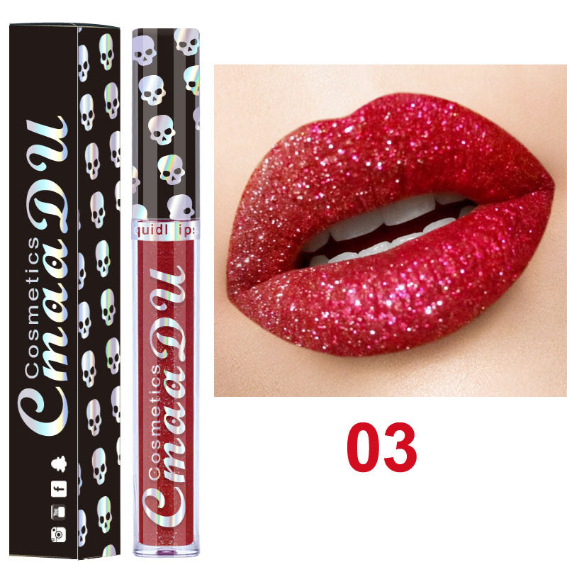 2025 Trend: Sparkle Red Lip Gloss | Long-Lasting Glitter Formula for Bold Lips