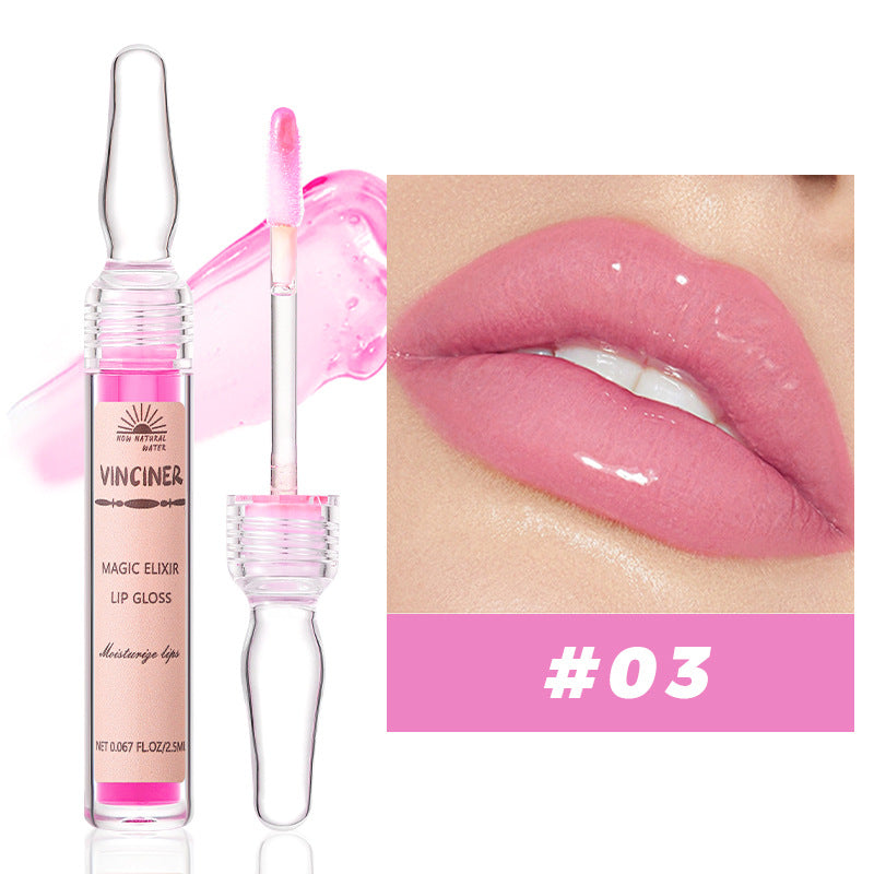 Magic Elixir Moisturizing Lip Gloss：Nourishing Lip Gloss for a Mirror - Finish