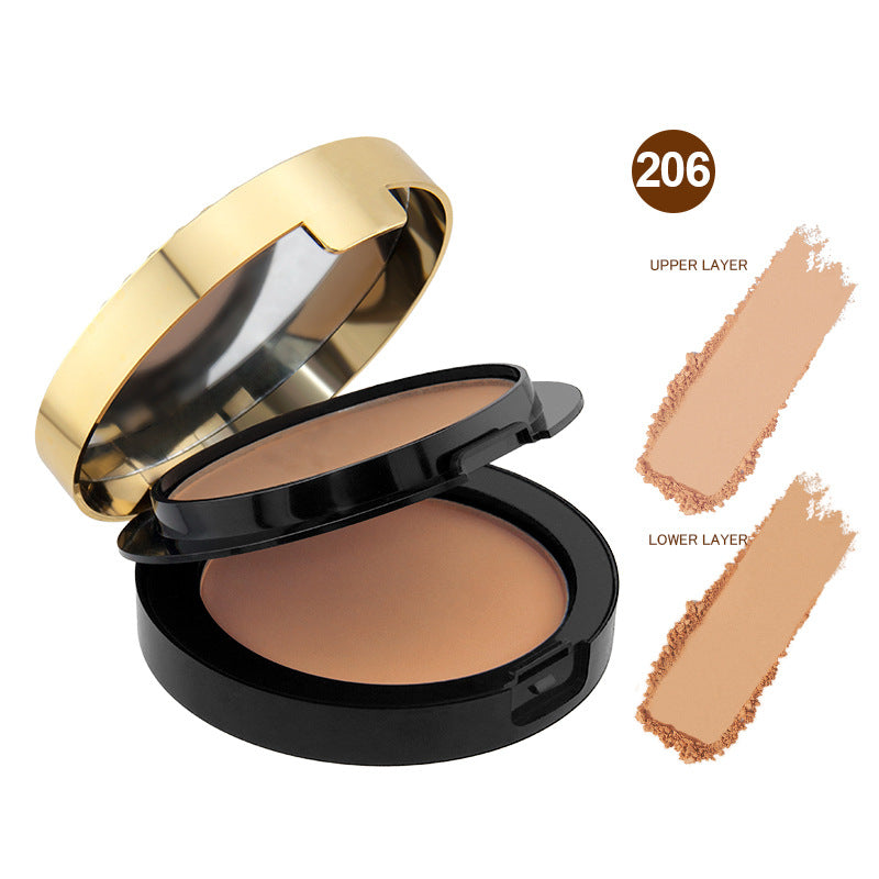 2025 Must-Have:2-in-1 Compact Powder - Lightweight & Long-Lasting  No Caking, Natural Matte Finish