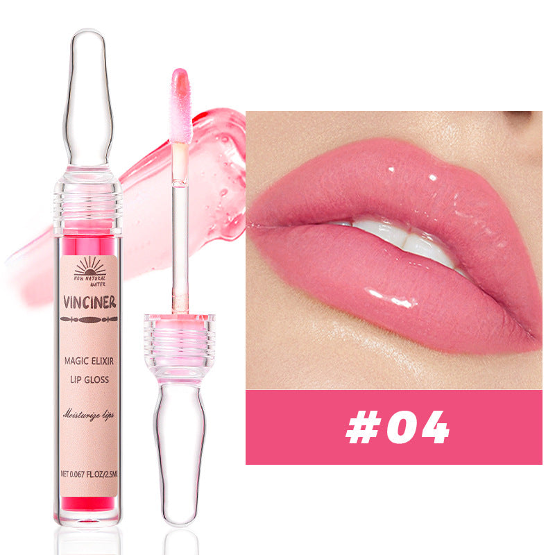 Magic Elixir Moisturizing Lip Gloss：Nourishing Lip Gloss for a Mirror - Finish