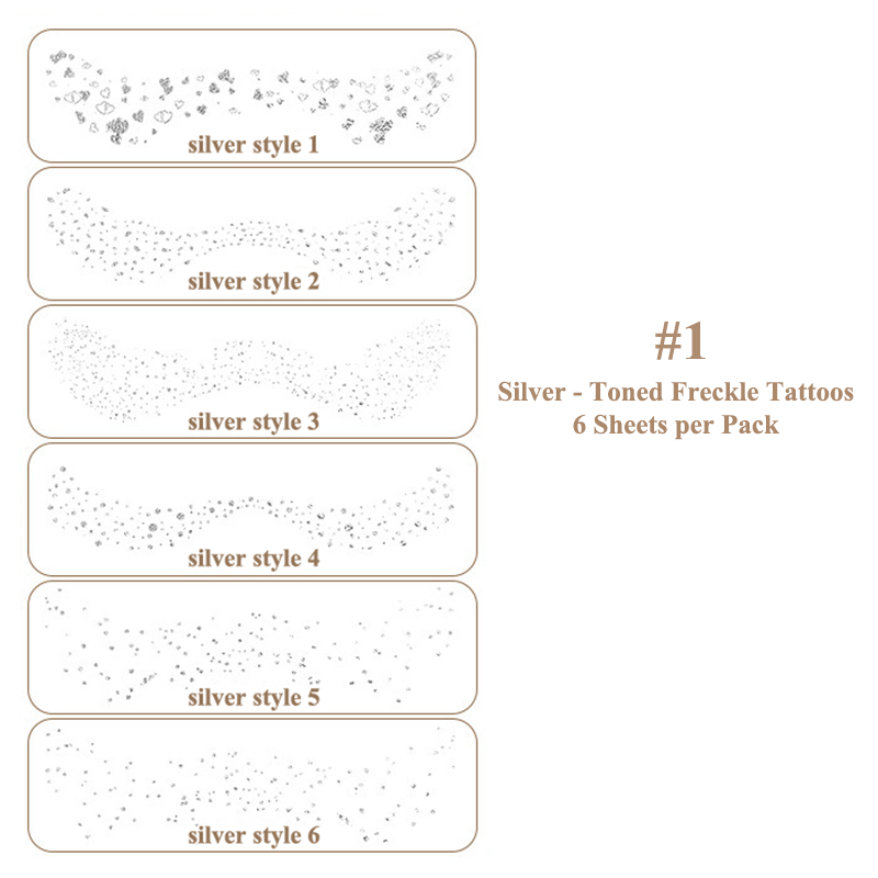 Glitter Freckles, Gold Freckles Temporary Face Tattoos, Body Face Glitter for Women Girls, Country Concerts Singer Festival Rave Accessories