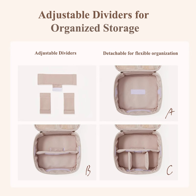 Your Go-To Big Cosmetic Bag: Large, Waterproof Travel Case with Multiple Compartments