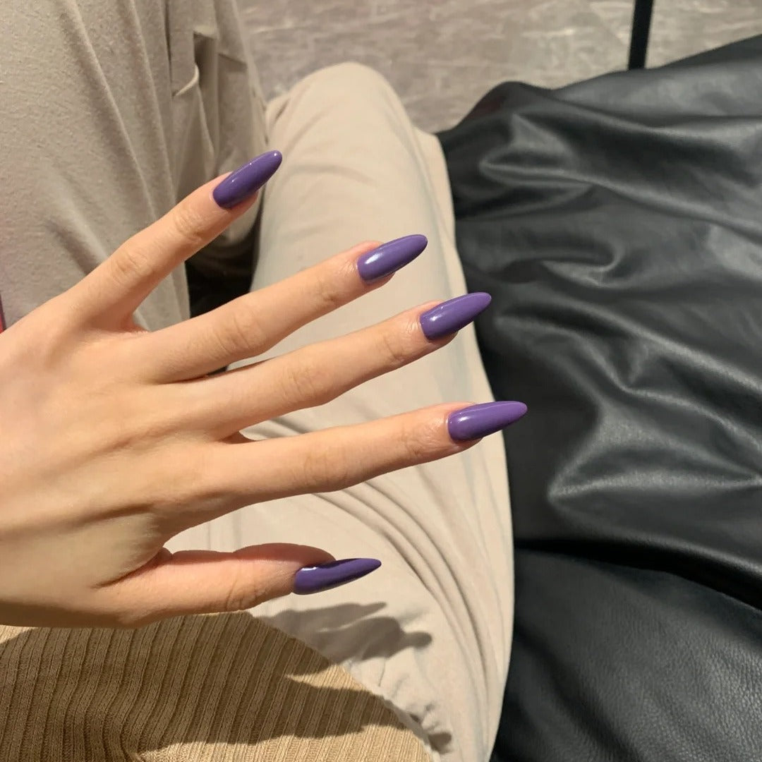 Wisteria Purple Diamond Art Press on Nail