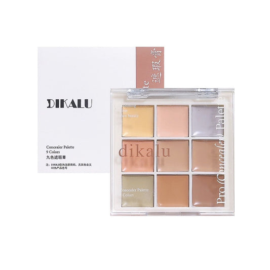 【Beginner-Friendly】9-Color Concealer Palette: Target Spots & Dark Circles with Precision