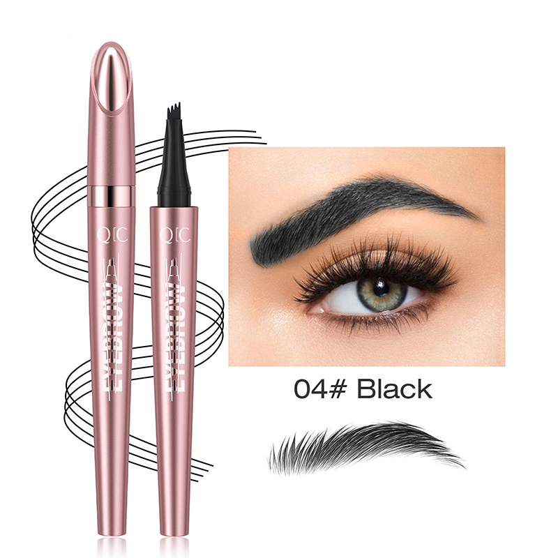 4 - Color Eyebrow Pen: Ultra - Fine 4 - Tip for Flawless Brows